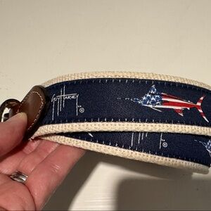 Guy Harvey American flag Marlin belt size 30